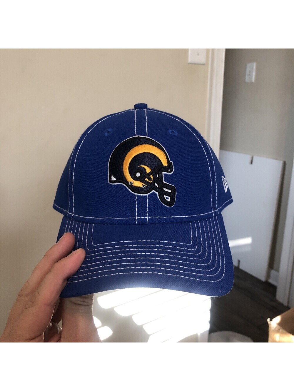 New Era Los Angeles Rams 9Forty The League Royal Adjustable Strap Hat Cap